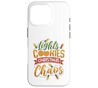 Luces, Galletas, Caos Navideño Carcasa para iPhone 16 Pro