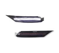 Luces Giro Indicadoras Luces De Posición Laterales Delanteras LED Para Mazda Para RX-8 (2004-2008), Intermitentes, Luz Estacionamiento, Ámbar/blanca, 12 V Intermitente Retrovisor(Smoked Lens White)
