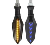 luces indicadoras Compatible con APRILIA Para TUONO Para V4 Para V4R Para FACTORY Para Tuareg 660 Indicador de luz intermitente de señal de giro de motocicleta universal(Blue,2piece)
