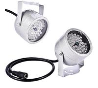 Luces Infrarrojas para Cámaras, DC 12V 1A 48 Leds CCTV Iluminador Infrarrojo de Visión Nocturna para CCTV Cámaras de Seguridad