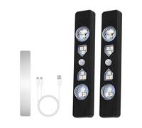 Luces Interiores Del Automóvil - Kits De Iluminación Ambiental | Luz De Acento De Neón Recargable, Juego De 4 Piezas De Resplandor Ambiental Con Detección Automática Inalámbrica, Iluminación De Cabina