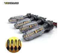 Luces intermitentes de 12 LED para motocicleta, indicador de flujo de agua, luces intermitentes para