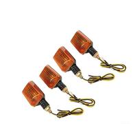 Luces intermitentes halógenas para motocicleta, paquete de 4 unidades para uso delantero y trasero con voltaje de 12 V para scooters y quads