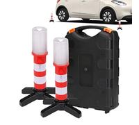 Luces intermitentes para coche, 3 modos, multifuncionales, portátiles, magnéticas, con de almacenamiento, herramienta auxiliar automática, para trabajo de servicio, motocicleta, RV, quitanieves