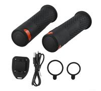 Luces intermitentes para scooter con control remoto inalámbrico, indicadores LED de alto brillo para manillar, para una fácil instalación, accesorios impermeables para Xiaomi (negro)