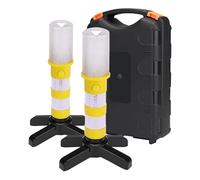 Luces intermitentes para vehículos, 3 modos, luces magnéticas portátiles multifuncionales con de almacenamiento, herramienta auxiliar de vehículos, para remolque, servicio de remolque, trabajo