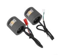 Luces intermitentes redondas para Xiaomi para MI Electric Scooter 4 Lite/Gen 2, juego de indicadores izquierdo y derecho, lámpara de seguridad de plástico resistente a la intemperie (rojo + blanco)
