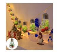 Luces jardín, decoración para árbol Navidad, Luces Colgantes Cadena, Creativas Bombillas PVC Transparente, Luces LED Alambre Cobre para Modelado, para Fiestas, Bodas, cumpleaños.