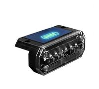 Luces Laterales LED de Marcador Piloto de gálibo solar con sensor de | Luces Baliza LED Impermeables para Remolque para Autocaravana, , Autobús, Tractor, Conducción Nocturna Azul hielo
