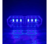 Luces Laterales LED de Marcador Piloto de gálibo solar con sensor de | Luces marcadoras impermeables para camiones para Autocaravana, , Autobús, Tractor, Conducción Nocturna Azul