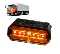 Luces Laterales Marcadoras de Camión Piloto de gálibo solar con sensor de | Luces LED Impermeables Laterales para Autocaravana, , Autobús, Tractor, Conducción Nocturna Amarillo