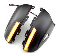 Luces laterales para coche Compatible Con Vw Para Tiguan MK1 2008 2009 2010 2011 2012 2013 2014 2015 2016 Luces De Señal De Giro Intermitente Dinámico De Agua Corriente(Yellow)