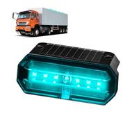 Luces Laterales para Remolque Piloto de gálibo solar con sensor de | Luces LED Marcadoras Impermeables para Remolque para Autocaravana, , Autobús, Tractor, Conducción Nocturna Azul hielo