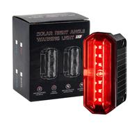 Luces Laterales Piloto de gálibo solar con sensor de vibración | Luces LED Marcadoras Impermeables para Remolque para Autocaravana, , Autobús, Tractor, Conducción Nocturna Rojo