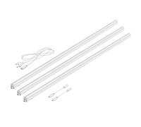 Luces LED bajo armario Rigel 113cm c/u 1670lm blanco cálido juego de 3