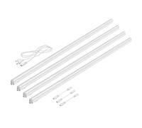 Luces LED bajo armario Rigel 113cm c/u 1670lm blanco cálido juego de 4