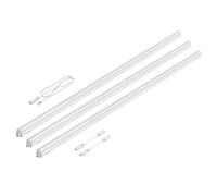 Luces LED bajo armario Rigel 2 hilos 113cm c/u 1670lm blanco cálido juego de 3