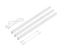 Parlat Luminarias LED bajo el armario Rigel, cada una de 87,3 cm, cable de 40 cm, cada una de 1002 lm, blanco cálido, juego de 3