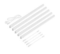 Luces LED bajo armario Rigel cada 87,3cm 40cm cable cada 1118lm blanco set de 5