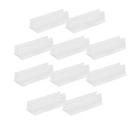 Luces LED - Clips De Tira LED | Brazetes De Montaje De Cuerda De Neón De 10 Paquetes Claros | Cuadernos De Adhesivo Impermeables Para Uso Interior Y Exterior | Perfecto Para Ma