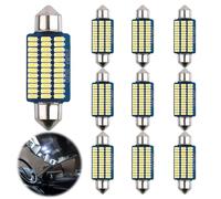 Luces Led Coche, 41MM Led Interior Coche,10 pcs Luces Led para Coche, Luz Matricula Coche, Luces LED Coche Interior, Led para coche interior se adapta a la mayoría de los coches de 12 V, luz blanca