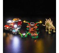 Luces LED compatibles con Lego 76965 Dinosaurio Missions: Stegosaurus Discovery, set de iluminación decorativa para misiones de dinosaurios