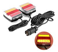 Luces LED de 12 V para remolque izquierda y derecha, kit de luces LED magnéticas para remolque, sumergible, impermeable, magnético para remolque, camión, coche, 1 par