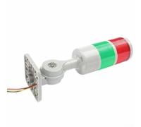 Luces LED de 12 V para torre de señal, luz de advertencia de señal de máquina industrial, 1-5 capas, rojo, verde, amarillo, lámpara de columna, luces indicadoras con base giratoria (2 niveles con