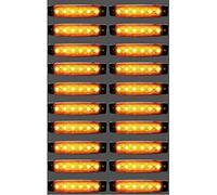 Luces LED de 24 V laterales traseras de contorno naranja ámbar 24/7Auto camión remolque chasis 20 piezas