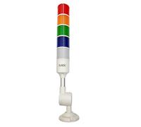 Luces LED de advertencia XUNDE multicapa, luz de señal industrial, 5 colores, luces de alarma, equipo de máquina, lámpara indicadora de 24 V CC (5 capas)
