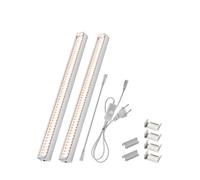 Luces LED de cultivo, Luz de cultivo 100V-265V Barra de luz LED de espectro completo for plantas lámpara Phyto de 53cm con cable de conexión Sunshine 4000K 380-780nm(4000k-2pcs)