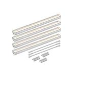 Luces LED de cultivo, Luz de cultivo de espectro completo, lámparas de cultivo LED, luz de planta, Phytolamp de alta eficiencia luminosa for cultivo de plántulas de flores(4Pcs 4000K,PLUG_WITH TIMER)