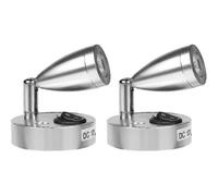 luces LED de lectura de 3 W y 12 V para barco, caravana, autocaravana o coche. Con interruptor propio, luz blanca cálida, 3000 K, 220 lm, 6