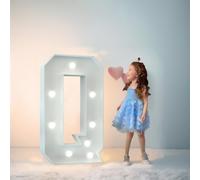 Luces LED de marquesina de 70 cm, letra Q, luces LED del alfabeto, control remoto, decoración de marquesina, letrero iluminado para regalos de boda y cumpleaños