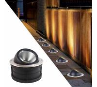 Luces LED de paisaje subterráneo de 20 W, IP67, impermeables, ajustables, COB empotrables para jardín, camino, blanco cálido (85-265 V)