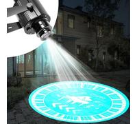 Luces LED de proyector con logotipo personalizado, luz de proyección LED impermeable for exteriores HD, luz de imagen giratoria pequeña, for publicidad en tiendas, paredes exteriores, bodas(110w)