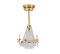 Luces LED en Miniatura para casa de muñecas SustVita diseñadas como Accesorios para Casas de muñecas a Escala 1:12, Este Accesorio de Techo Presenta un Estilo de Vela Vintage para