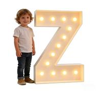 Luces LED For Letras De Marquesina, Decoración Aniversario Iluminada, Letrero Digital Iluminado For Bodas, Alfabeto Con Símbolo Forma Plástico For Despedida Soltera(Z,70cm/2.3ft)