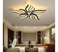 Luces LED Fuego Lento Control Remoto Luz Techo Metal Acrílico Diseño Forma Flor Creativa Moderna Ser aplicable Iluminación de candelabros