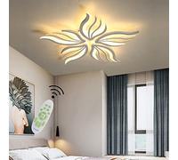 Luces LED Fuego Lento Control Remoto Luz Techo Metal Acrílico Diseño Forma Flor Creativa Moderna Ser aplicable Iluminación de candelabros