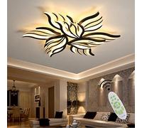 Luces LED Fuego Lento Control Remoto Luz Techo Metal Acrílico Diseño Forma Flor Creativa Moderna Ser aplicable Iluminación de candelabros