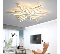 Luces LED Fuego Lento Control Remoto Luz Techo Metal Acrílico Diseño Forma Flor Creativa Moderna Ser aplicable Iluminación de candelabros