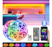 Luces LED Habitación, Tira LED 30 Metros, Tiras LED RGB Control de Remoto y App 16 Milliones de Colores LED Strip lights, Sincronización Musical Bluetooth, Luces de Tiras Led Para Fiesta Hogar TV Bar