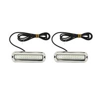 Luces LED Marinas de Gran Angular, 42 LED, Luz Subacuática Impermeable para Barco para Yate, Grado de Impermeabilidad IP68 (BLUE)