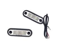 Luces LED Matrícula Coche Luz LED De Posición Lateral De 12V/24V Indicador Freno Trasero A Prueba Agua Lámpara Señal Giro Camión Remolque Tractor Autobús Y Furgoneta LED Luz Matrícula(Amarillo)
