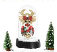 Luces LED Navideñas - Papá Noel Reno Árbol Decoración Para El Hogar | Luces LED Lindas Decoraciones Navideñas | Para Escritorio Mesa Dormitorio Sala De Estar Oficina Apartamento Residencia Invierno Va