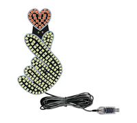Luces LED para automóviles - Luz LED en forma de corazón | Conecte la decoración ambiental del coche, conecte las señales ambientales dinámicas, accesorios de iluminación románticos para camiones