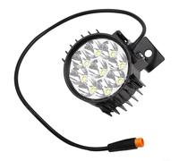 Luces LED para bicicleta eléctrica, 24 V-60 V, impermeable, 4/9 cuentas para scooter de bicicleta eléctrica (9 LED 3 pines)