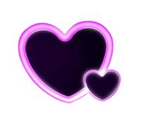 Luces LED para coche, lámpara solar con forma de corazón de amor, luz de ventana con ventosa, lámpara interior de estado de ánimo de carga USB, múltiples modos de parpadeo, iluminación decorativa