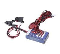 Luces LED para Coche RC, Kit de 12 Luces con Función Parpadeo, Diseño Versátil para Vehículos RC de 1/10 y 1/8, Fácil Instalación en Carrocería, para coches RC de carrera, campo, ciudad, y más